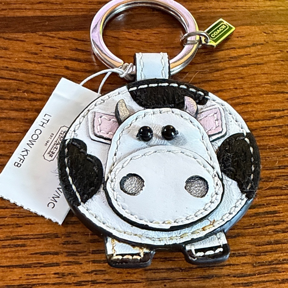 Coach Cow Keychain